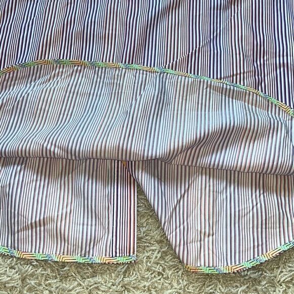 Robert Graham X Mens 3 XL Shirt Cotton Multicolor Striped Flip Cuff Tailored - Picture 14 of 16